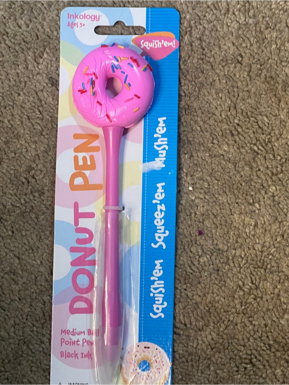 Viral Inkology Pink Donut Squish Pen